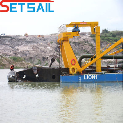Potência da cabeça do cortador 108kw Motor diesel 12 polegadas cortador dragadora de sucção com Siemens PLC