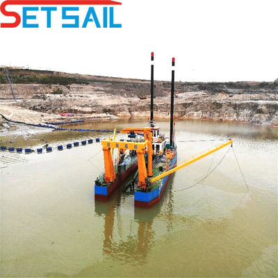 8 Inch Cutter Suction River Sand Dredger com transporte Altura total 1,48m Peso total 85t