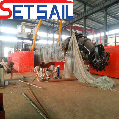 Cortador Diesel Sucção Sand Dreger com bomba subaquática 7000m3 Fluxo de água CTS Tipo de fenda