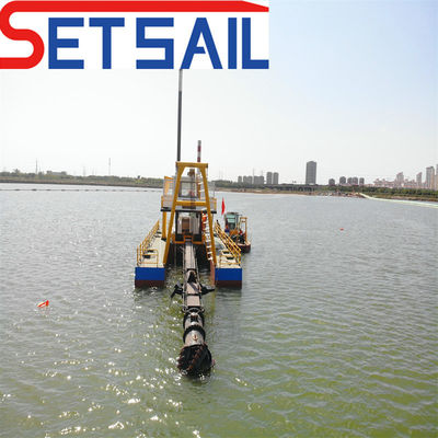 Dredger de sucção de 28 polegadas com bomba de areia subaquática e fluxo de água de 7000 metros cúbicos