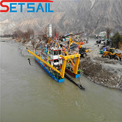 Cummins Weichai Dredger de areia de sucção de tamanho médio para limpeza de vias navegáveis interiores