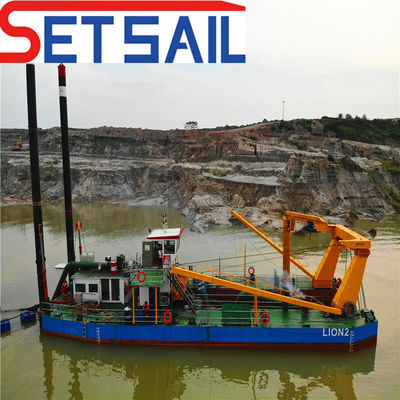 1500m Distância de saída 895kw Potência do motor principal 20 polegadas de cortador Sucção Dredger de areia do rio