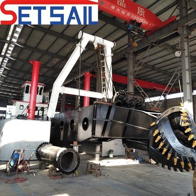 Set Sail 24 Inch Cutter Suction Dredger com Siemens PLC 41 Meter Total de comprimento opção