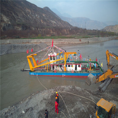 Dredger com motor a diesel Cumins para mineração de areia de ouro 400 a 20000 metros cúbicos de fluxo de água