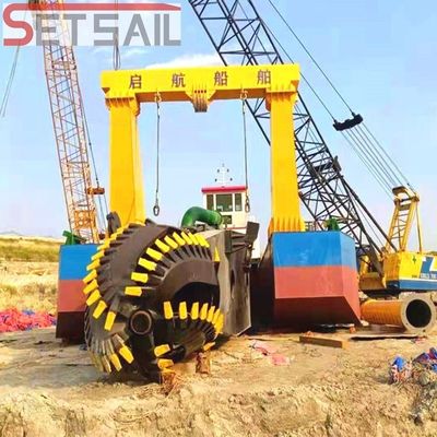 Dredagem de areia com motor diesel de 20 polegadas de capacidade de 1000 m3/h para projetos de dragagem em larga escala