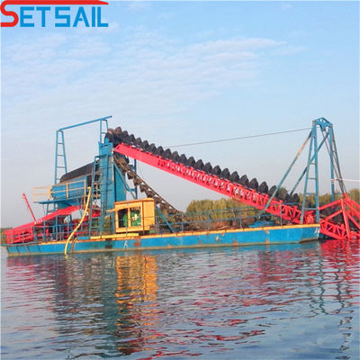 37kw-200kw Escavação da cadeia de potência do motor principal Balde do rio Dredger de diamantes para o lago Gold