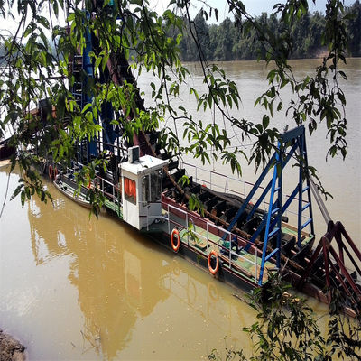 Vibração Chut Chain Bucket River Mining Dredger para ouro Dredging profundidade 2-30m