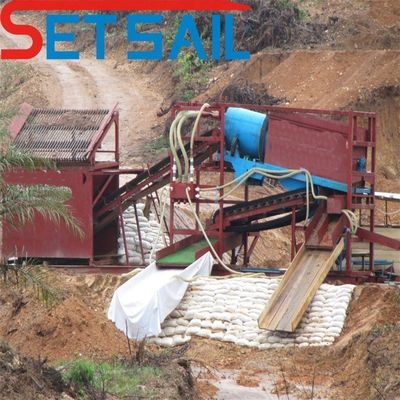 Equipamento de mineração terrestre com máquinas de jigging e fluxo de água de 200 m3/h