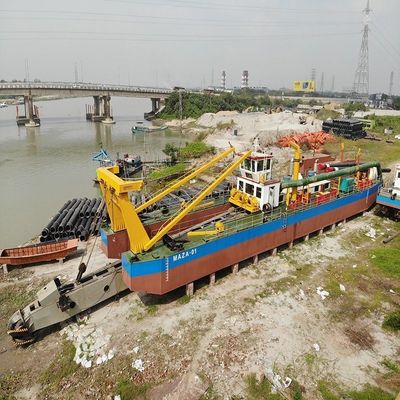 US 100000/Set Dredger hidráulico Diesel Enigne personalizado com bomba de sucção e vara de âncora