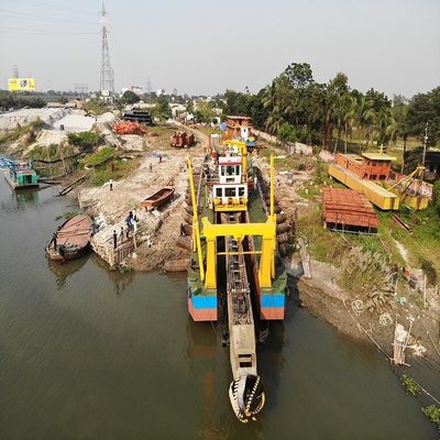US 100000/Set Dredger hidráulico Diesel Enigne personalizado com bomba de sucção e vara de âncora