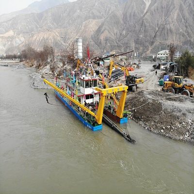 US 100000/Set Dredger hidráulico Diesel Enigne personalizado com bomba de sucção e vara de âncora