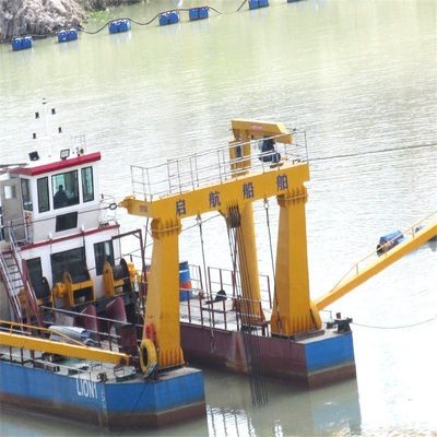 Máquina de corte de areia de motor a diesel Dredger de sucção para dragagem de lama de rio Profundidade 0,5 Meter -30 Meter