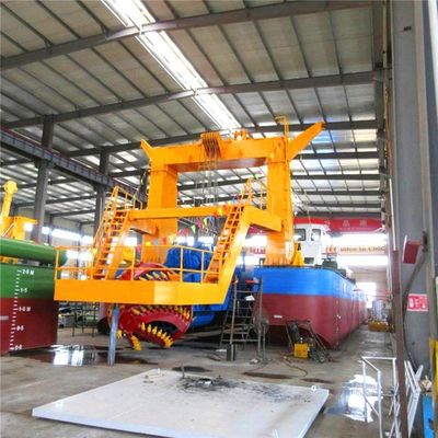 Máquina de corte de areia de motor a diesel Dredger de sucção para dragagem de lama de rio Profundidade 0,5 Meter -30 Meter