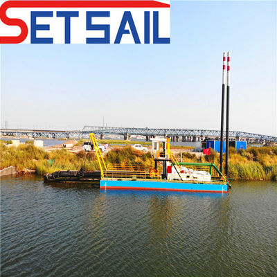 1.5m Altura Ciclone Tipo 8 Inch Cutter Sucção Dredge Sand Vessel com Anchor Boom