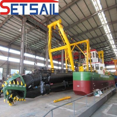 1.5m Altura Ciclone Tipo 8 Inch Cutter Sucção Dredge Sand Vessel com Anchor Boom