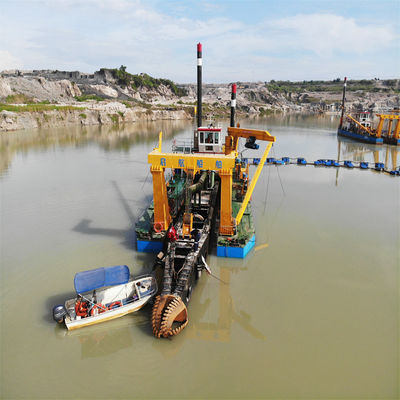 160m3-5000m3 Capacidade Motor Diesel Cortador Sucção dragadora para areia do rio e lama do lago