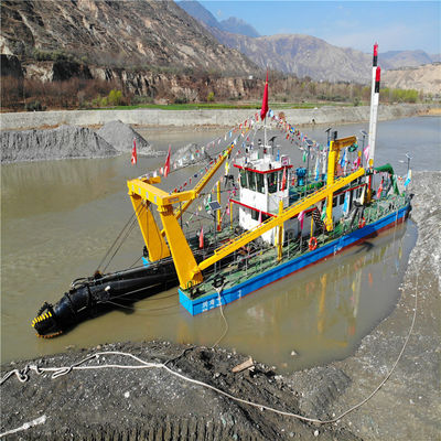 30kw-500kw Potência da cabeça do cortador cortador hidráulico Sucção de mineração dragadora para areia e ouro