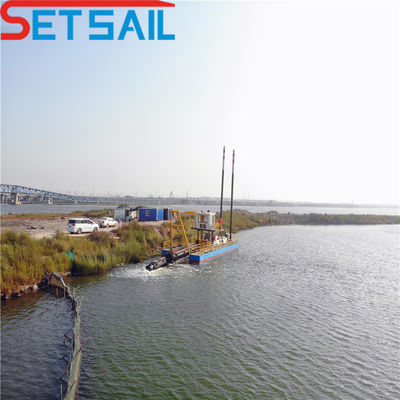 250 mm Diâmetro do tubo de descarga 12 polegadas cortador Sucção de areia de dragagem com certificação ISO