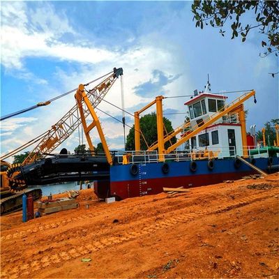 Dredger de areia de sucção de corte de 12 polegadas com motor de diesel e motor de ciclo tipo denso médio