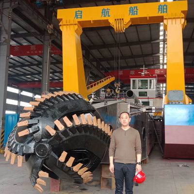 Sistema de controlo elétrico Máquina diesel de dragagem de areia para extracção de areia de rios e lagos
