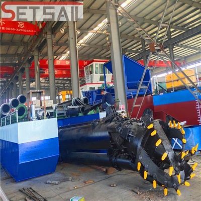 Sistema de controlo elétrico Máquina diesel de dragagem de areia para extracção de areia de rios e lagos