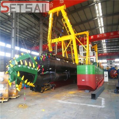 Sistema de controlo elétrico Máquina diesel de dragagem de areia para extracção de areia de rios e lagos