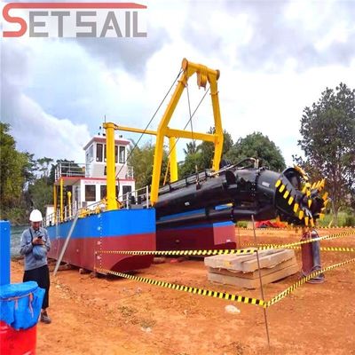 Sistema de controlo elétrico Máquina diesel de dragagem de areia para extracção de areia de rios e lagos