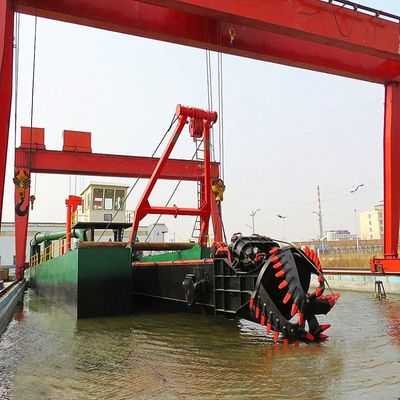 1500m3 Fluxo de água 12 polegadas cortador hidráulico sucção dragadora para equipamentos de dragagem