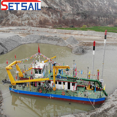 Fluxo de água de 18 polegadas 3500m3 cortador sucção dragadora de areia usada no rio para o custo de envio