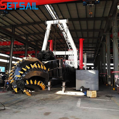 Tipo de energia diesel 14 polegadas fluxo de água 2000 cortador de sucção dragadora com bomba tamanho 350