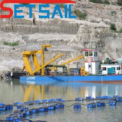 Cummins Motor Siemens PLC 3500m3 Cortador Sucção Sand Dredger para dragagem em grande escala