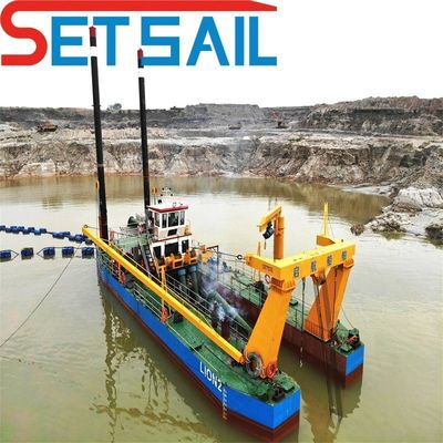 Cummins Motor Siemens PLC 3500m3 Cortador Sucção Sand Dredger para dragagem em grande escala