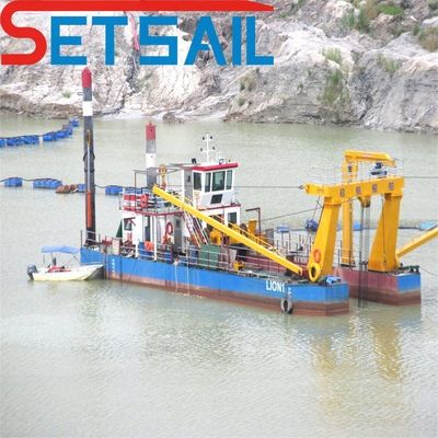 Cummins Motor Siemens PLC 3500m3 Cortador Sucção Sand Dredger para dragagem em grande escala