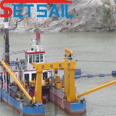 Cummins Motor Siemens PLC 3500m3 Cortador Sucção Sand Dredger para dragagem em grande escala