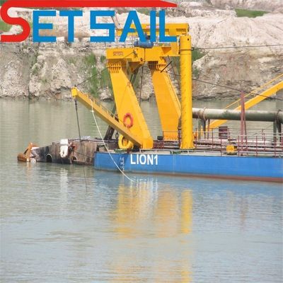 Cummins Motor Siemens PLC 3500m3 Cortador Sucção Sand Dredger para dragagem em grande escala