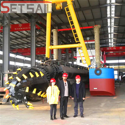 Cortador de motores diesel e hidráulico de sucção de dragagem de capacidade 160m3- 5000m3