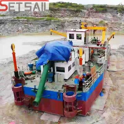 Cortador de motores diesel e hidráulico de sucção de dragagem de capacidade 160m3- 5000m3