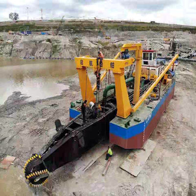 16 polegadas motor a diesel cortador hidráulico Sucção dragadora com 350 mm de diâmetro tubo de descarga