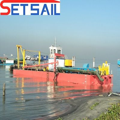 Fabricado 16 polegadas cortador de sucção dragadora para o mar profundidade máxima de dragagem 13 metros motor diesel