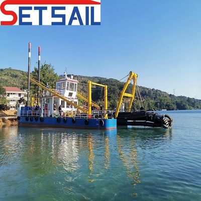 Fabricado 16 polegadas cortador de sucção dragadora para o mar profundidade máxima de dragagem 13 metros motor diesel