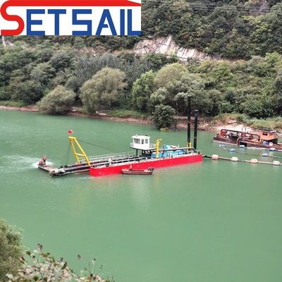 Fabricado 16 polegadas cortador de sucção dragadora para o mar profundidade máxima de dragagem 13 metros motor diesel