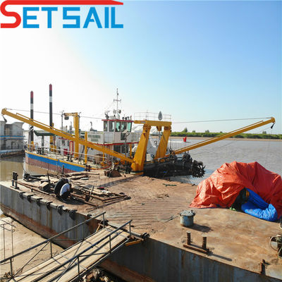 6-20 mm Espessura da placa inferior Cortador de bomba Sucção Dredger de areia fluvial com motor de gato