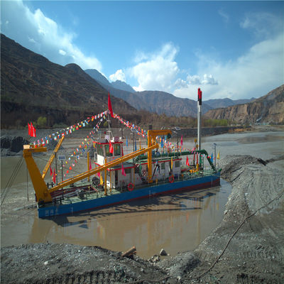 Dredger de areia de sucção de 12 polegadas com 2000m3 de fluxo de água e bomba de areia de Shijiazhuang