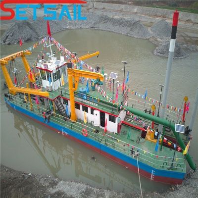 Dredger de sucção de 12 polegadas usado para extração de areia no rio Altura total 2 metros