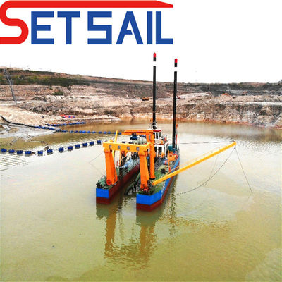 Máquinas de dragagem por sucção de cortadores de areia com bomba de descarga / tubo de sucção de 200-900 mm