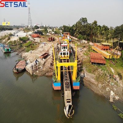 Dredger de sucção de cortador de 12 polegadas Dredging hidráulico avançado para extração de areia do rio