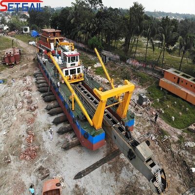 Dredger de sucção de cortador de 12 polegadas Dredging hidráulico avançado para extração de areia do rio