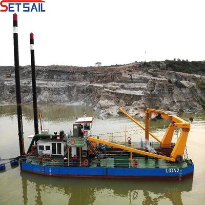 Dredger de sucção de cortador de 12 polegadas Dredging hidráulico avançado para extração de areia do rio