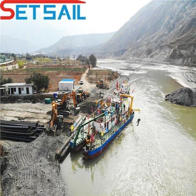 Equipamento de dragagem de areia de sucção com cortador controlado por PLC da Siemens para profundidade de dragagem de 1 a 30 m