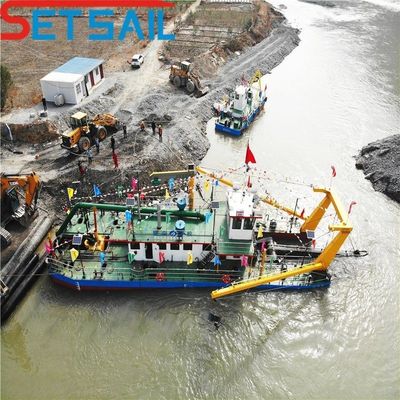 Equipamento de dragagem de areia de sucção com cortador controlado por PLC da Siemens para profundidade de dragagem de 1 a 30 m